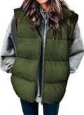 Zeagoo Puffer Vest Women Sleeveless Quilted Jacket - Warm