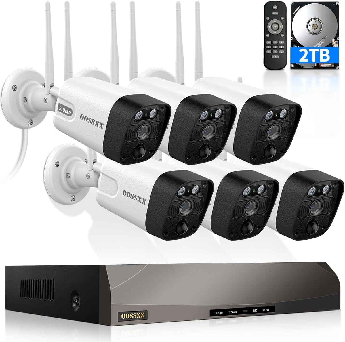 2-Way Audio Outdoor Security Camera System with Dual Antennas