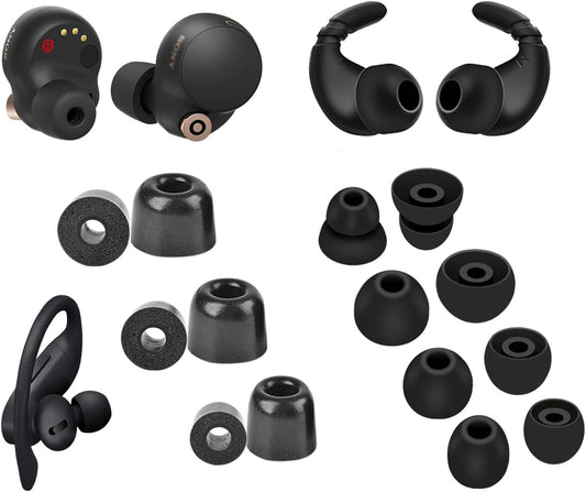 8 Pairs Sony WF-C700N Ear Hooks - Comfortable Memory Foam Tips