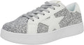 White Gold Leopard Star Sneakers for Women - Cushioned Platform