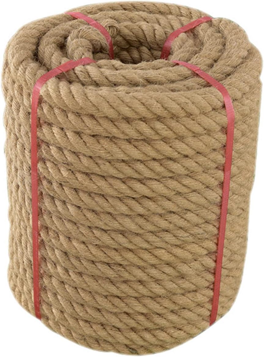 Jute Rope 1 in X 100 ft Heavy Duty Natural Hemp for Crafts