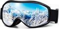 SPOSUNE OTG Ski Goggles Men Women - Over Glasses Anti Fog Snow Goggles