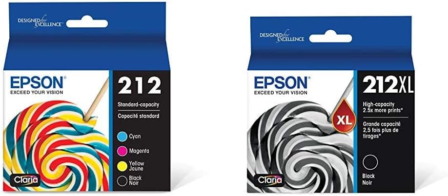 Epson 212 Claria Ink Combo Pack for XP-4100 & WF-2850 Printers