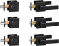 Exterior Door Lock Set with Deadbolt 3-Pack - Keyed Alike Security