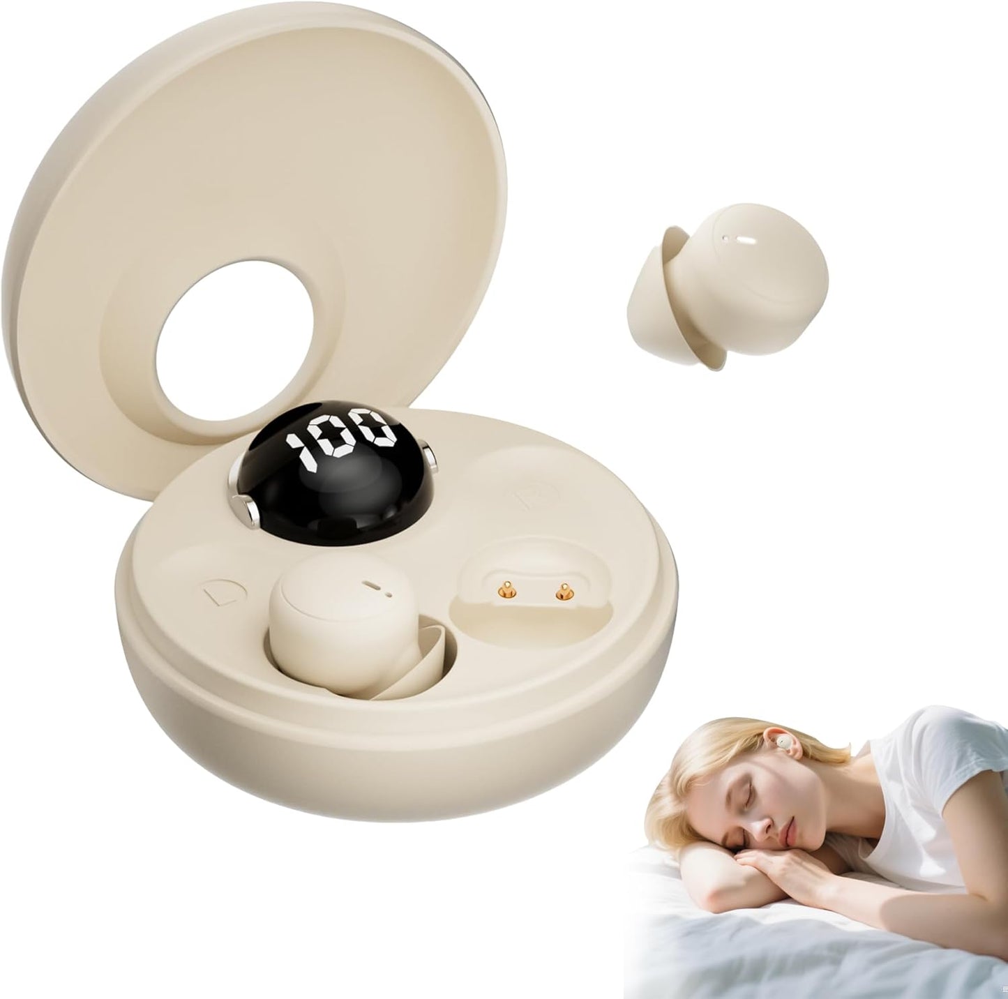 Sleep Earbuds for Side Sleepers with Bluetooth 5.4 Technology