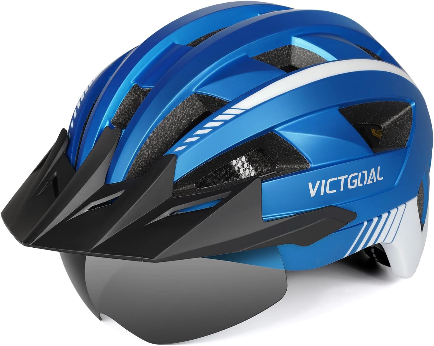 VICTGOAL LED Bike Helmet Safety Combo