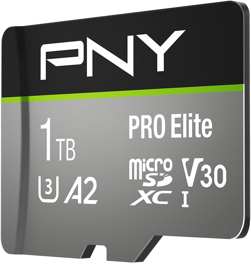 PNY 1TB PRO Elite microSDXC Card for 4K UHD & Full HD Use