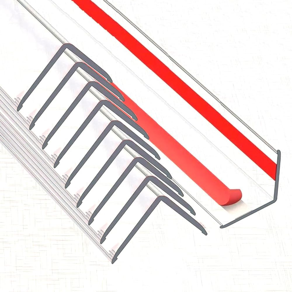 Clear Self-Adhesive Wall Corner Guards for Baby and Pet Safety