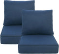 23.5x25 in Deep Seat Patio Cushions Set of 2 - Weather Resistant