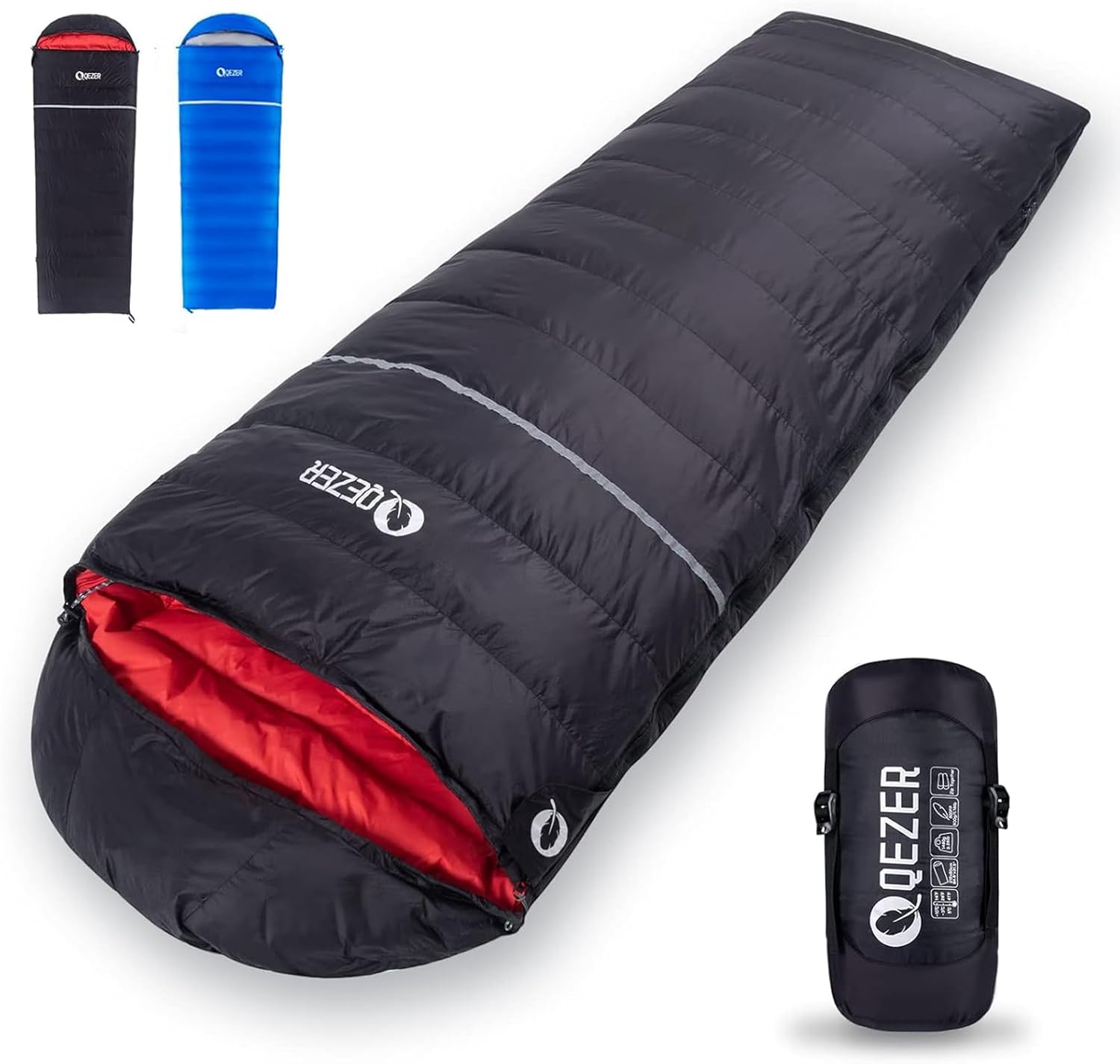 Down Sleeping Bag for Adults, Ultralight & Compact for Hiking