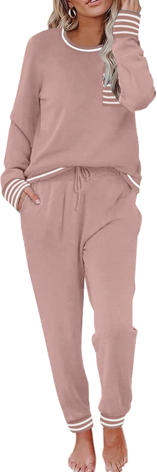 Ekouaer Pajamas Women's Long Sleeve Pj Set for Ultimate Comfort