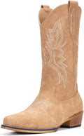 IUV Cowboy Boots For Women Mid Calf Western Boots - Classic