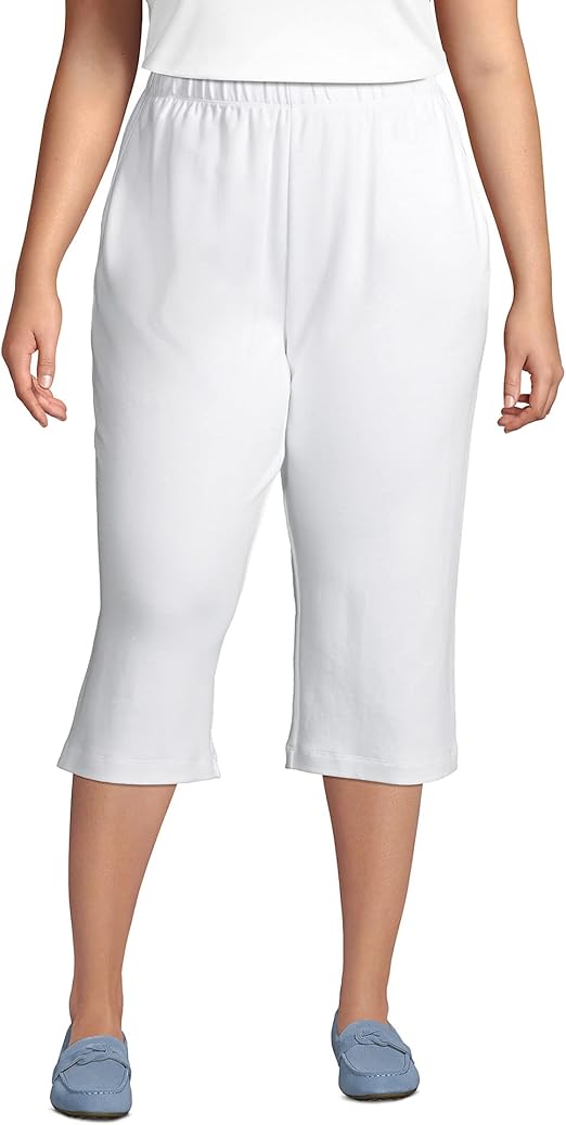 Lands' End Women's Sport Knit High Rise Capri Pants Review