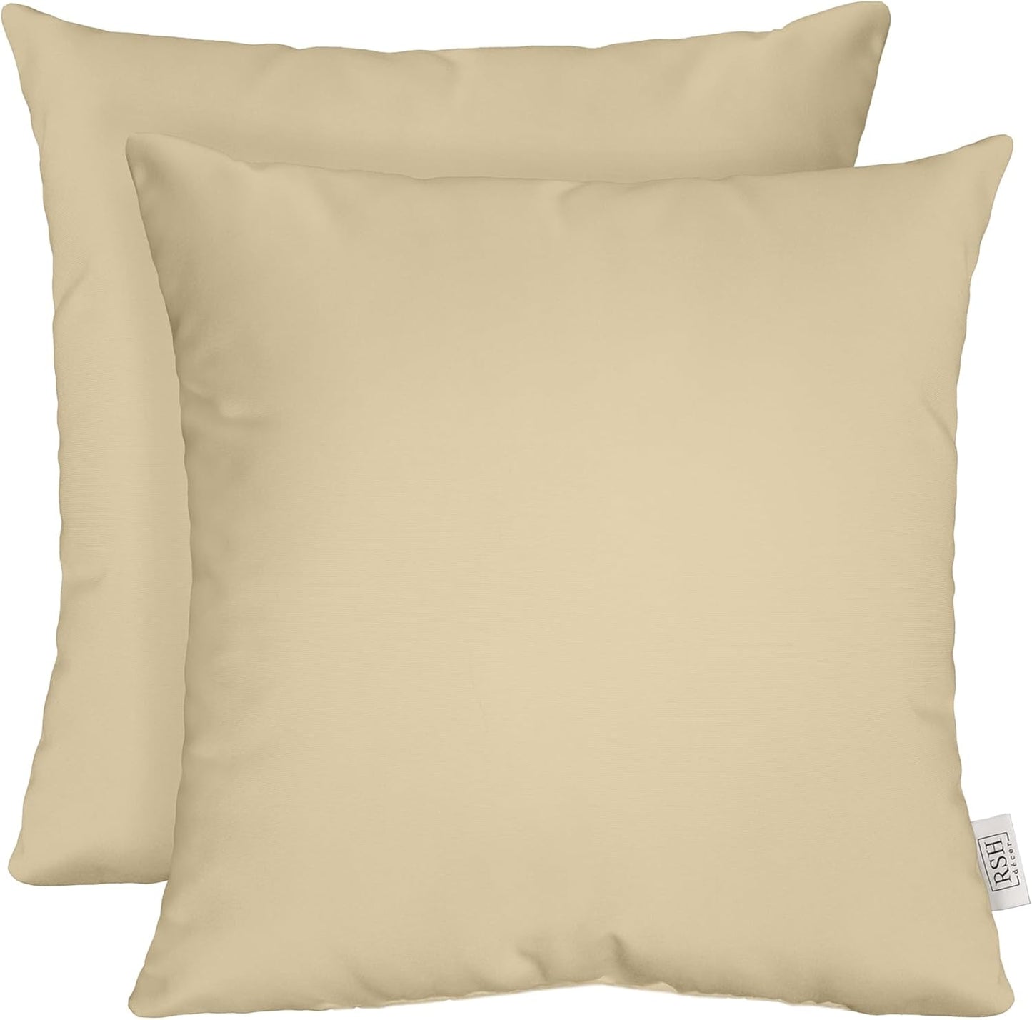 Sunbrella Square Throw Pillows Set of 2 | 20in x 20in Size