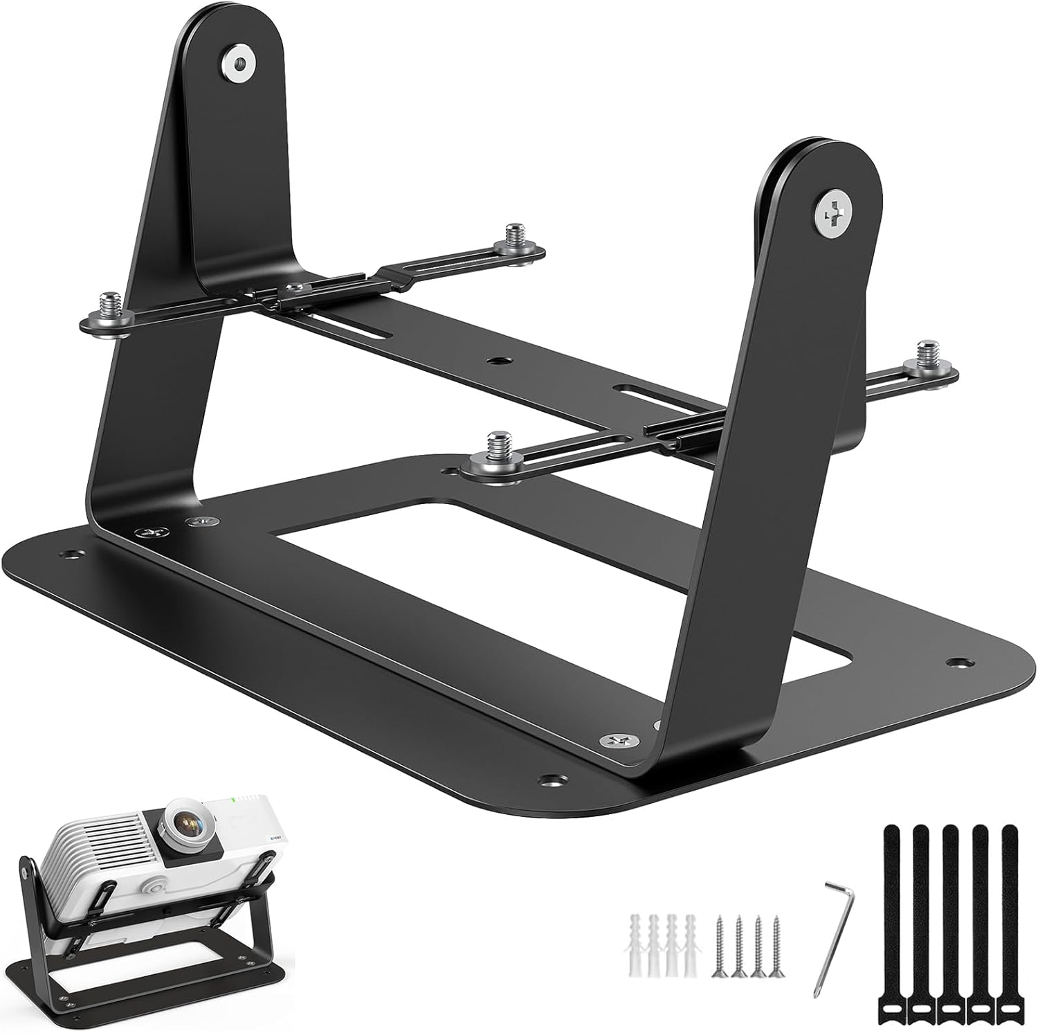 Universal Projector Ceiling Mount with Adjustable Plate Arms