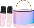Wireless Mic Karaoke Speaker w/LED Lights - Kids/Adults Fun!