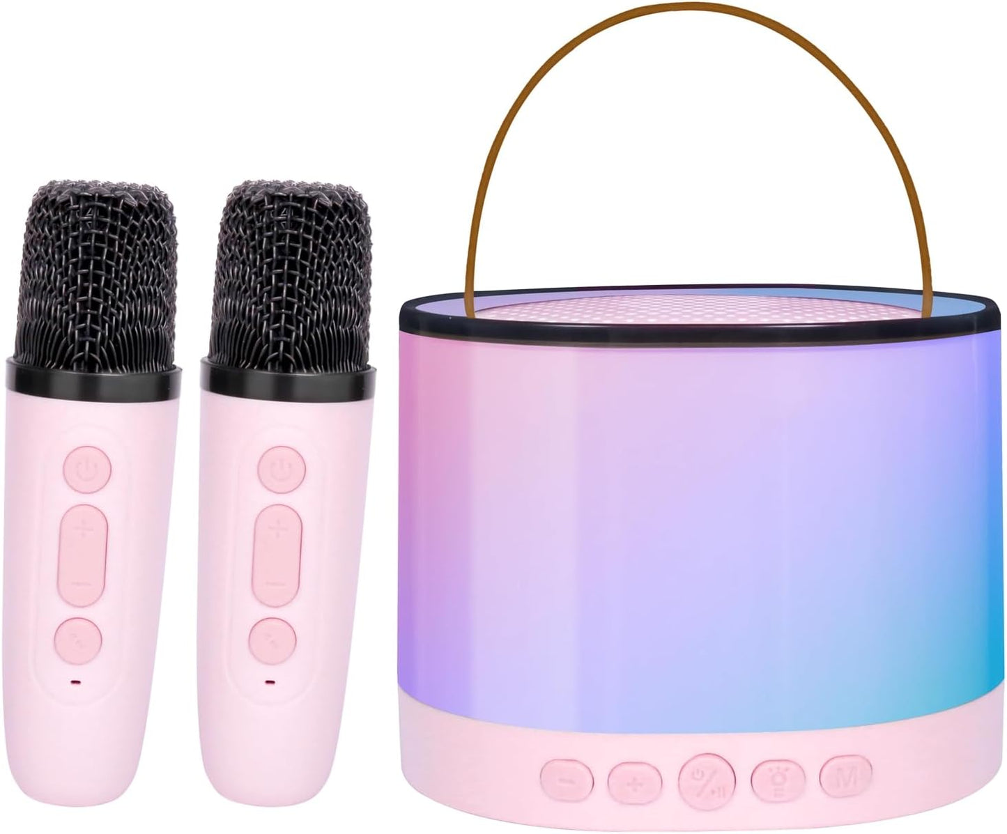 Wireless Mic Karaoke Speaker w/LED Lights - Kids/Adults Fun!