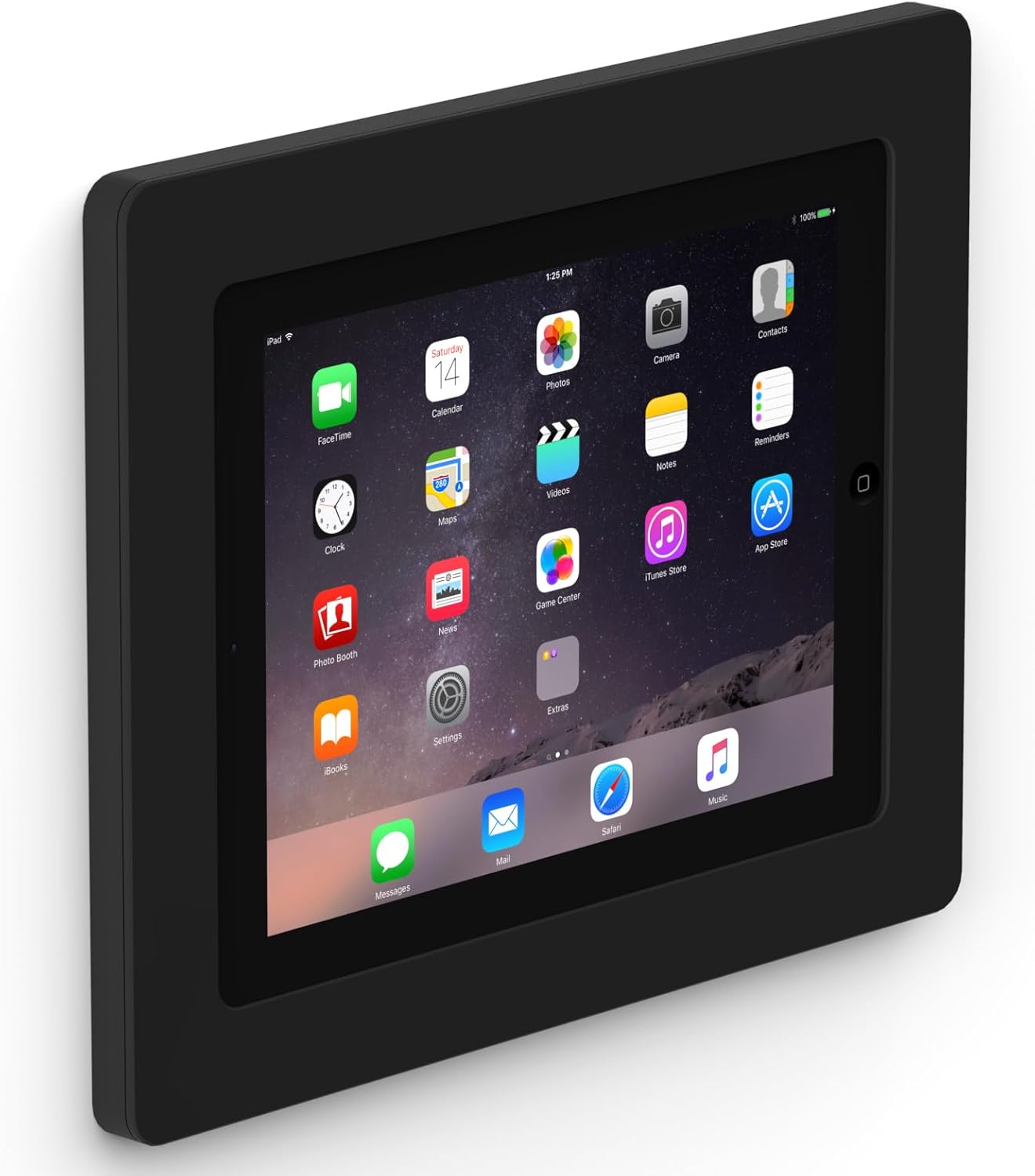VidaMount Black On-Wall Tablet Mount for iPad 2/3/4 - Secure & Stylish