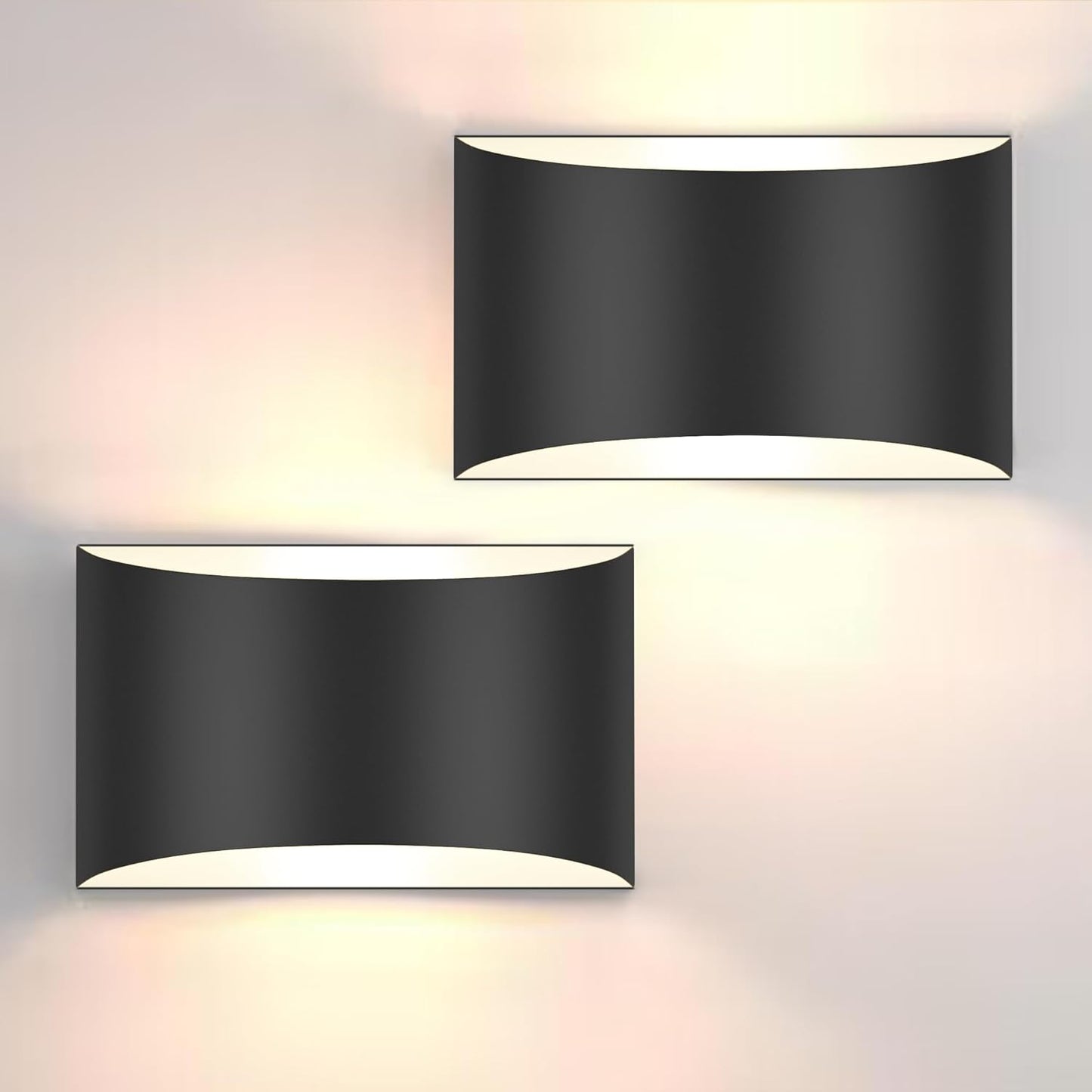 Modern LED Wall Sconces Set of 2 for Chic Home Lighting