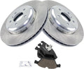 TRQ Front Brake Pad & Rotor Kit Compatible with 11-17 BMW - Direct Fit