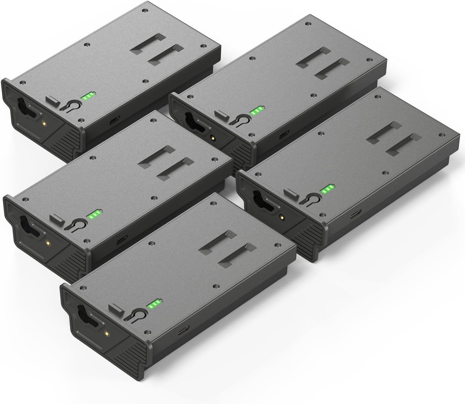 5 Pack Upgraded Solar Charge Battery Pack for Reveal Cameras