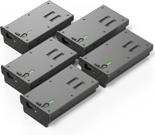 5 Pack Upgraded Solar Charge Battery Pack for Reveal Cameras