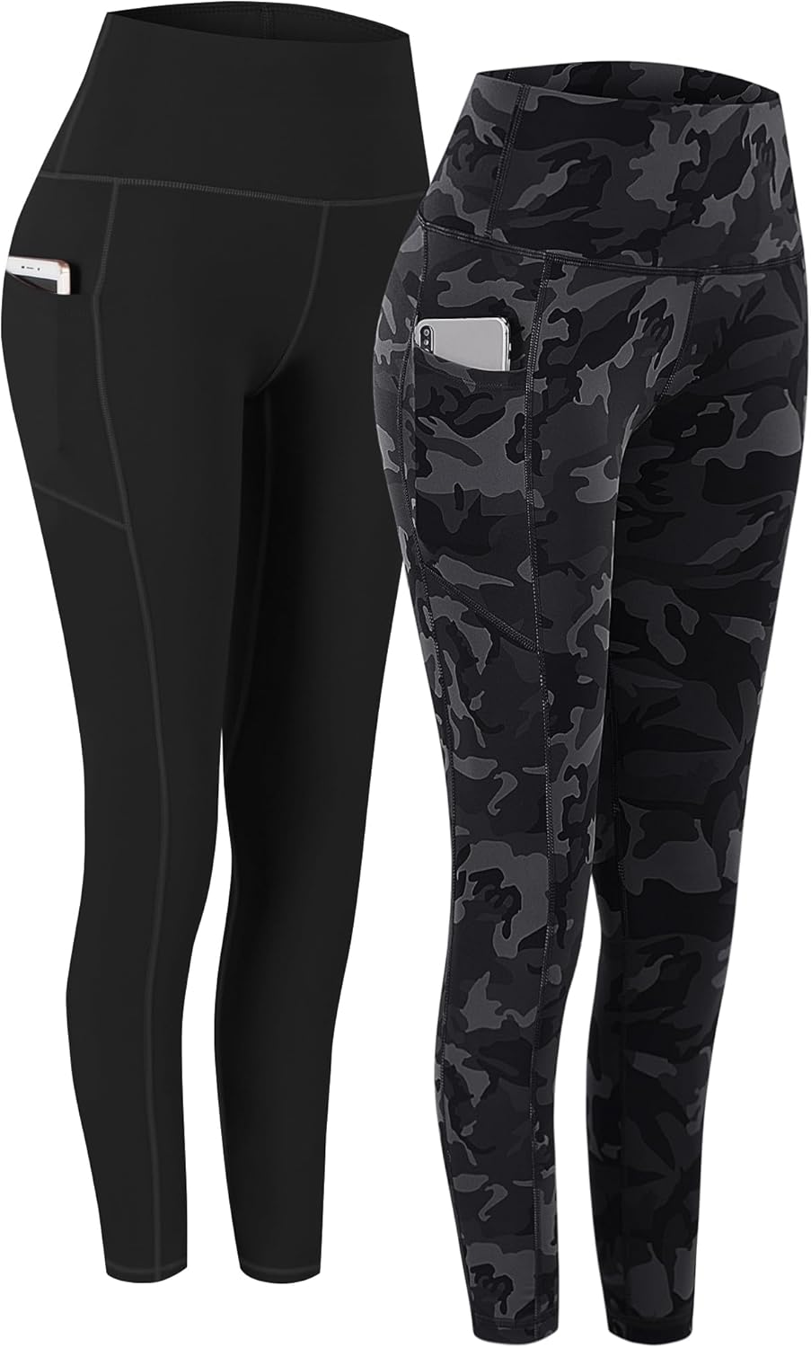 Fengbay High Waist Yoga Pants with Pockets for Women Fitness