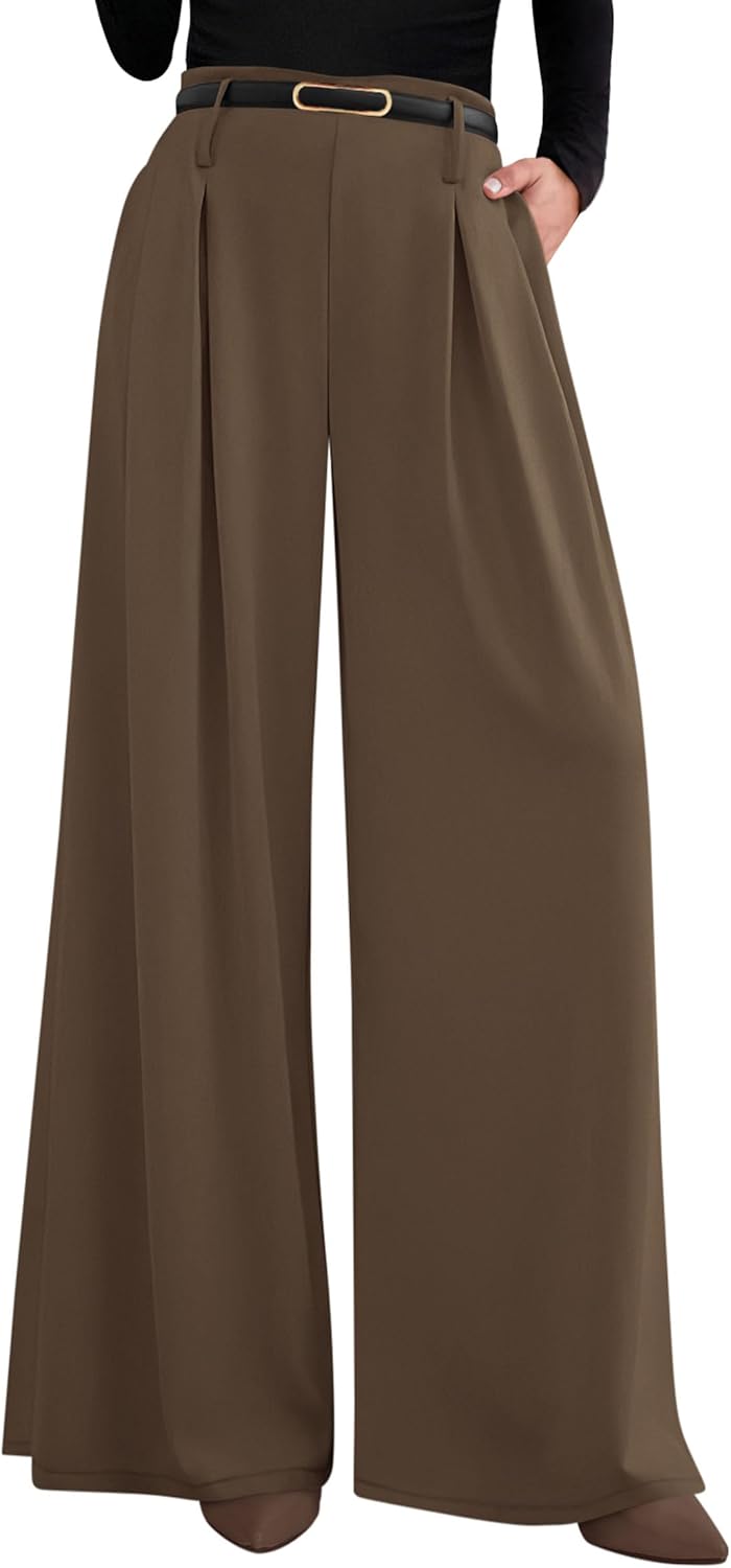 PRETTYGARDEN Womens Fall Wide Leg Trousers for Comfort