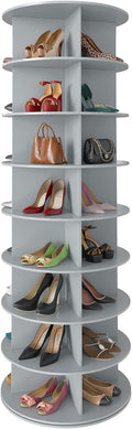 SpaceAid 8 Tier Rotating Shoe Rack Tower - Rotating Closet Storage