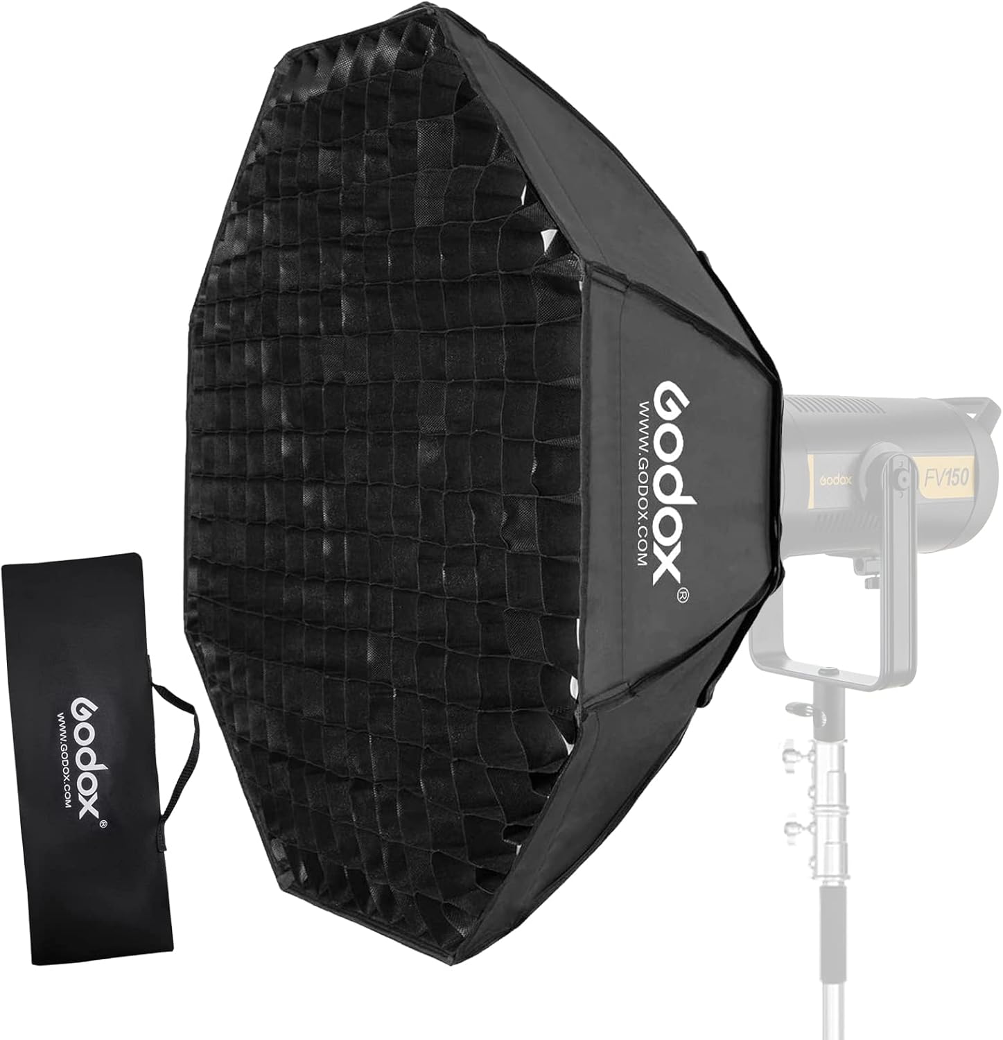 Godox Octagon Softbox 47in with Honeycomb Grid for Strobe Lighting