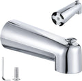 Enhon 7 in Slip On Tub Spout with Diverter - Polished Chrome