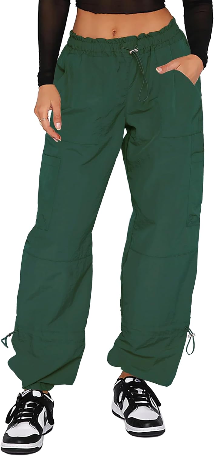 Cargo Pants Women Baggy - Trendy Parachute Pants for Summer