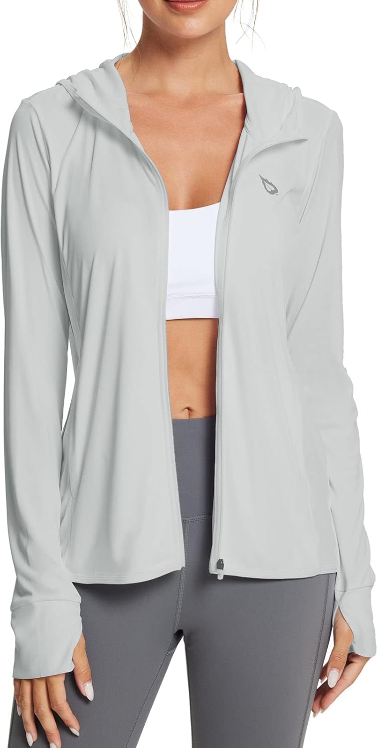 Baleaf Women's Sun Protection Jacket Hoodie for Outdoor Activities