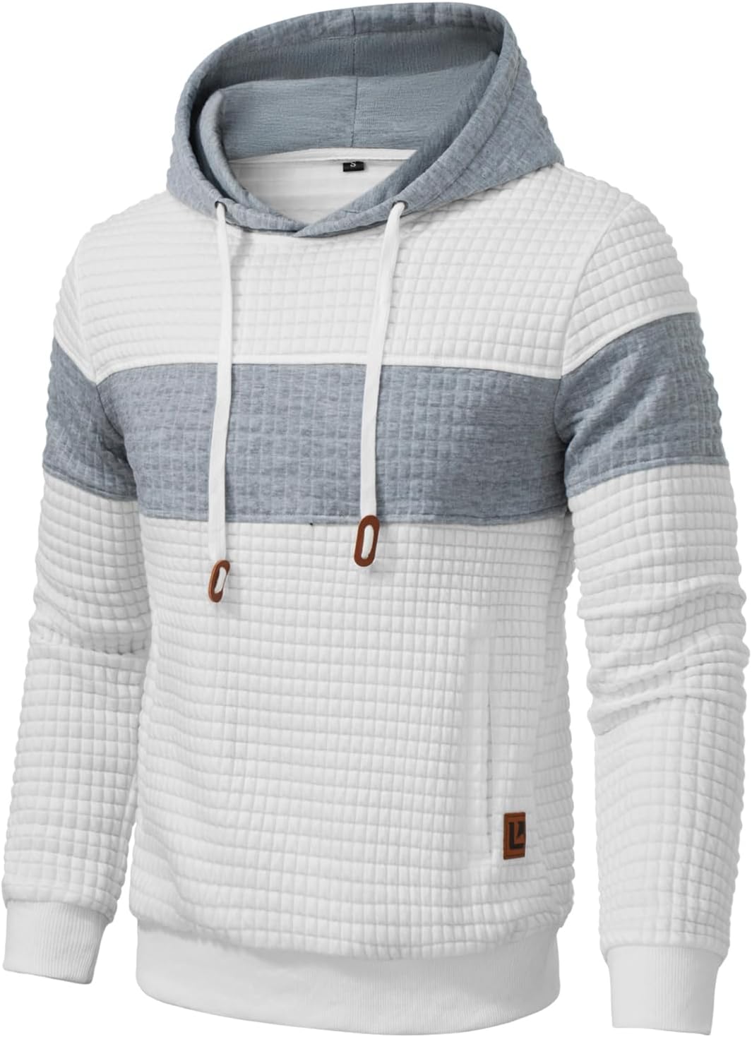 Mens Sweatshirts Long Sleeve Pullover Casual Drawstring Hoodie