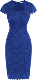 GRACE KARIN Cocktail Dress for Women with Cap Sleeves and Lace