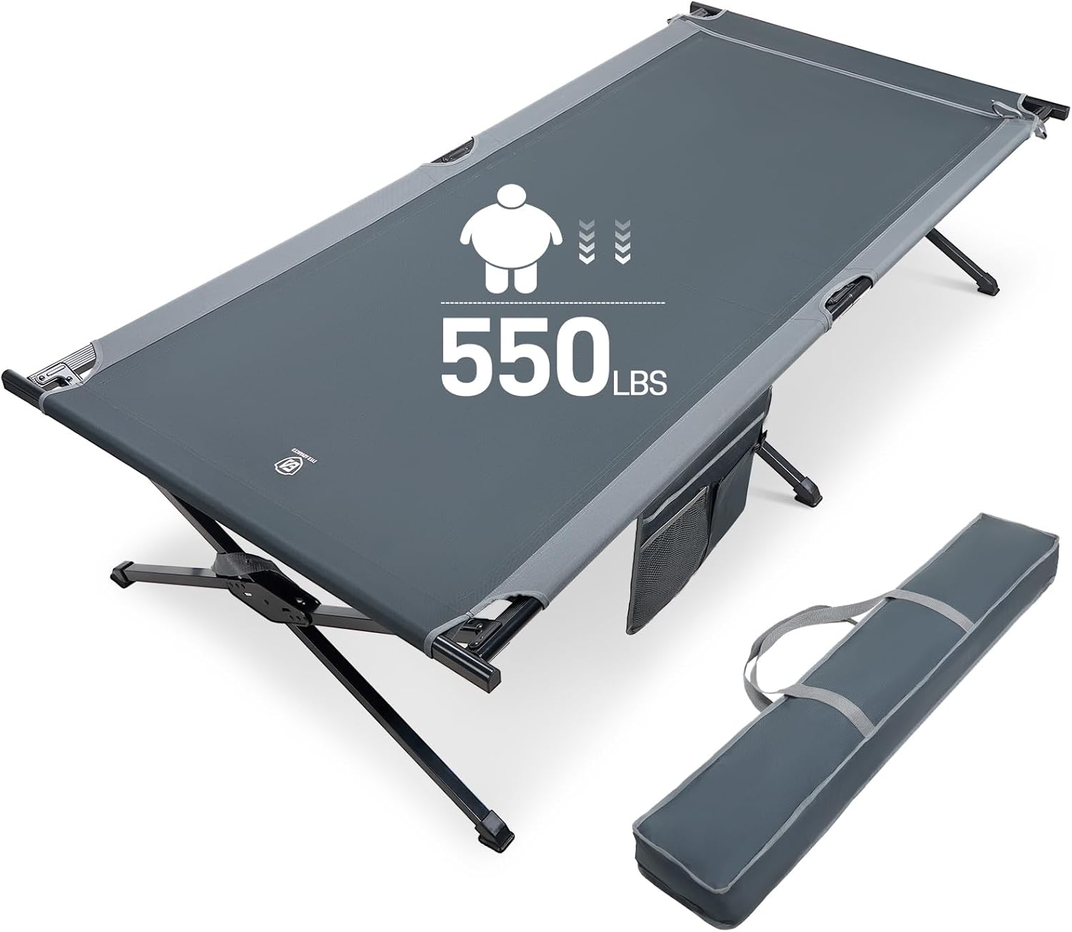 EVER ADVANCED Extra Wide Camping Cot for Adults XXL Sleeping Bed