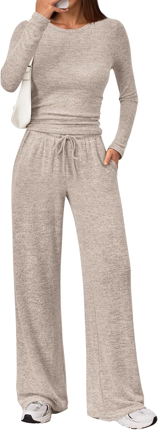 LILLUSORY Womens 2 Piece Matching Lounge Sets for Travel Style