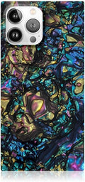 Abalone Shell Square Protective Case for iPhone 13 Pro - Stylish 12ft