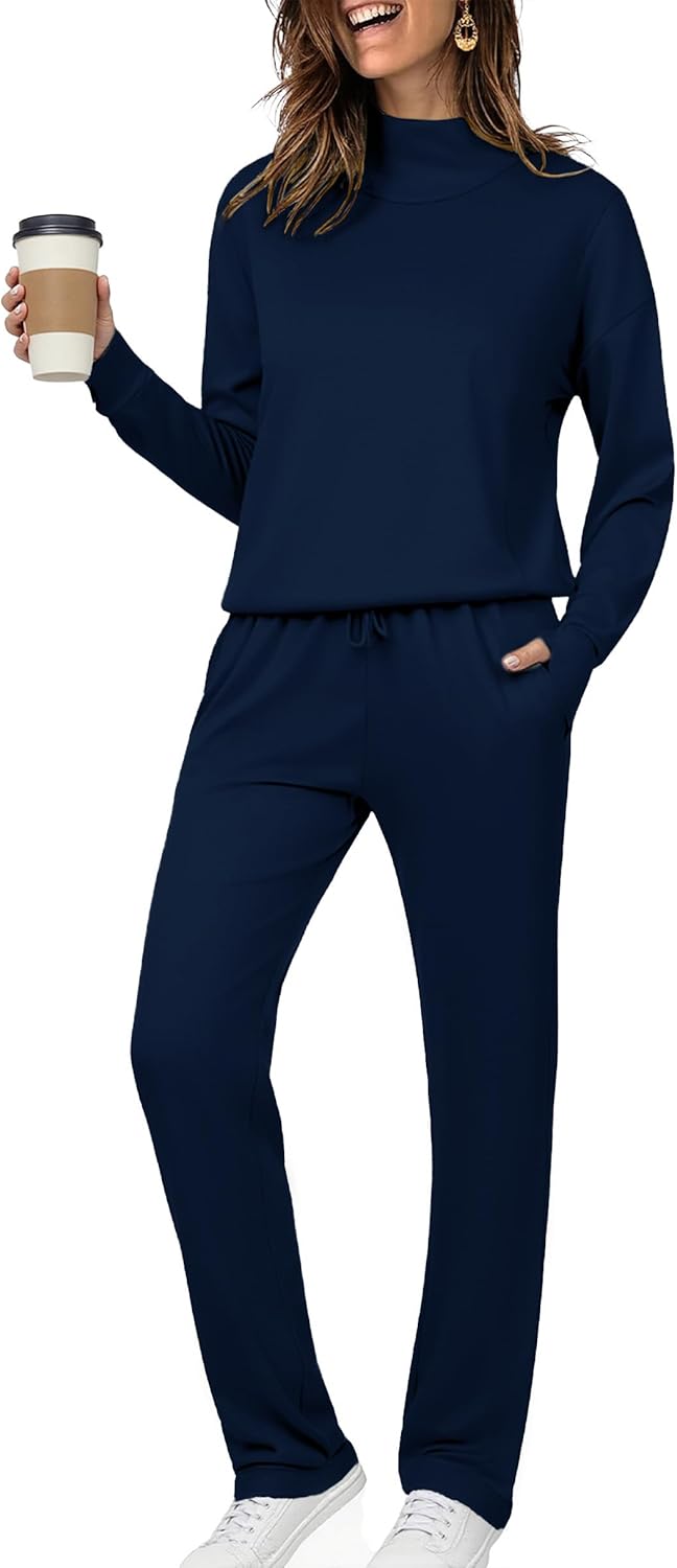 Totatuit Womens Lounge Sets Casual Sweatsuits for Fall Style