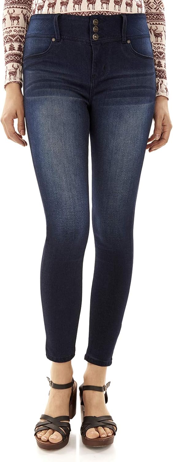 WallFlower Women's Sassy Skinny High-Rise Jeans for Every Body