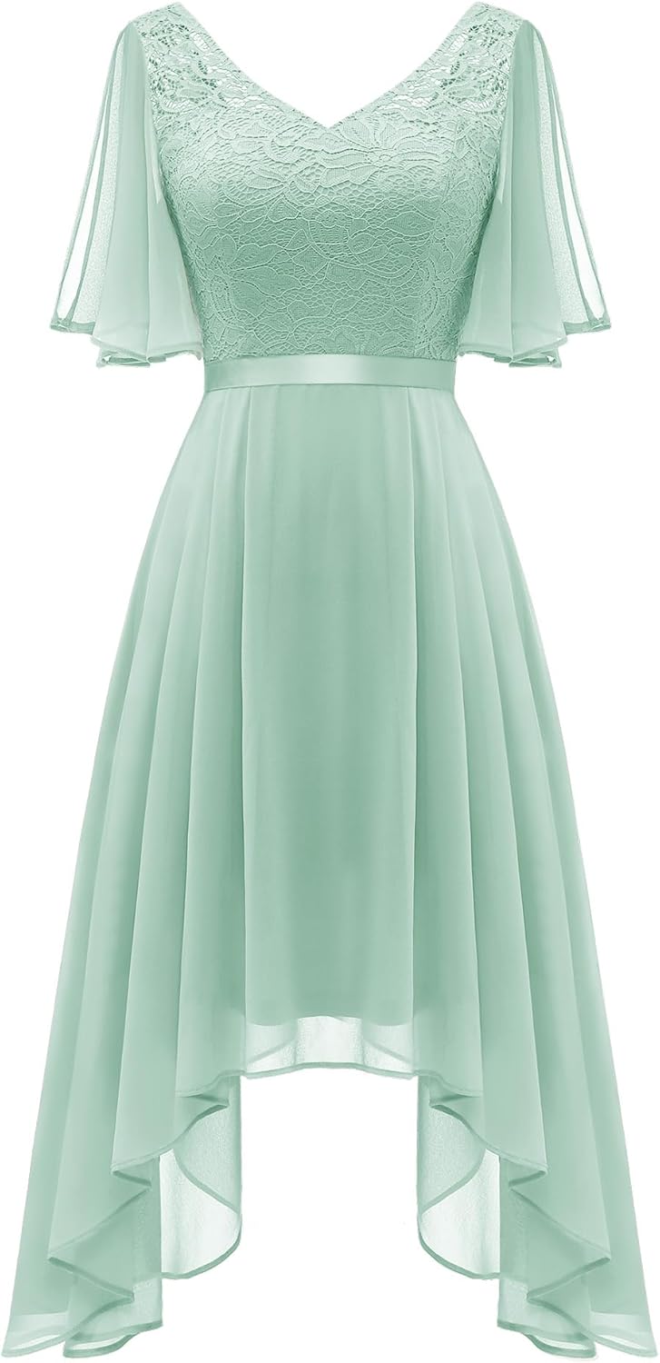 Elegant A Line Lace Cocktail Dress for Homecoming Events