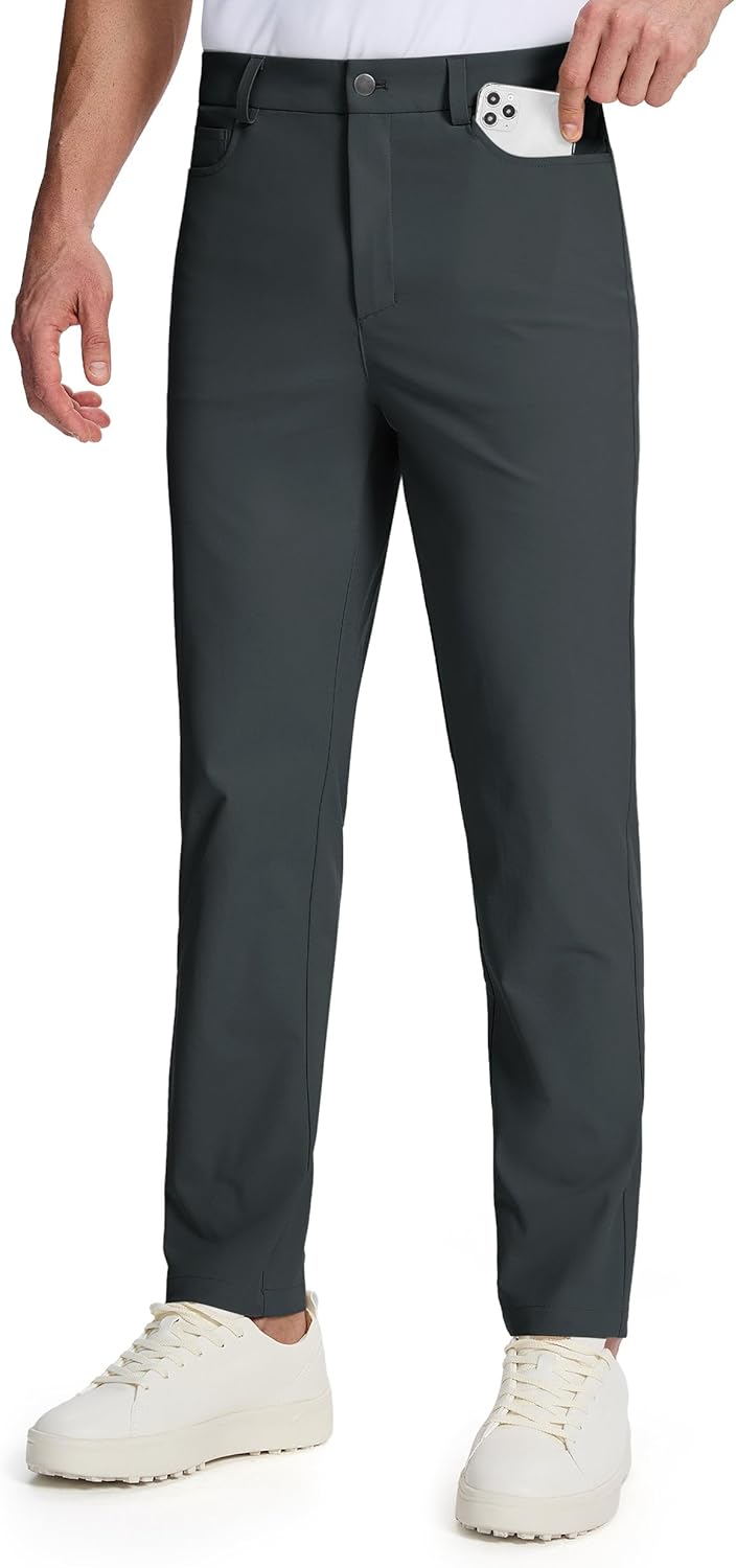 Willit Mens Golf Pants with 5 Pockets for Ultimate Comfort