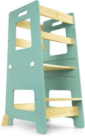 WOOD CITY Kitchen Step Stool Learning Tower - Safe Adjustable Toddler