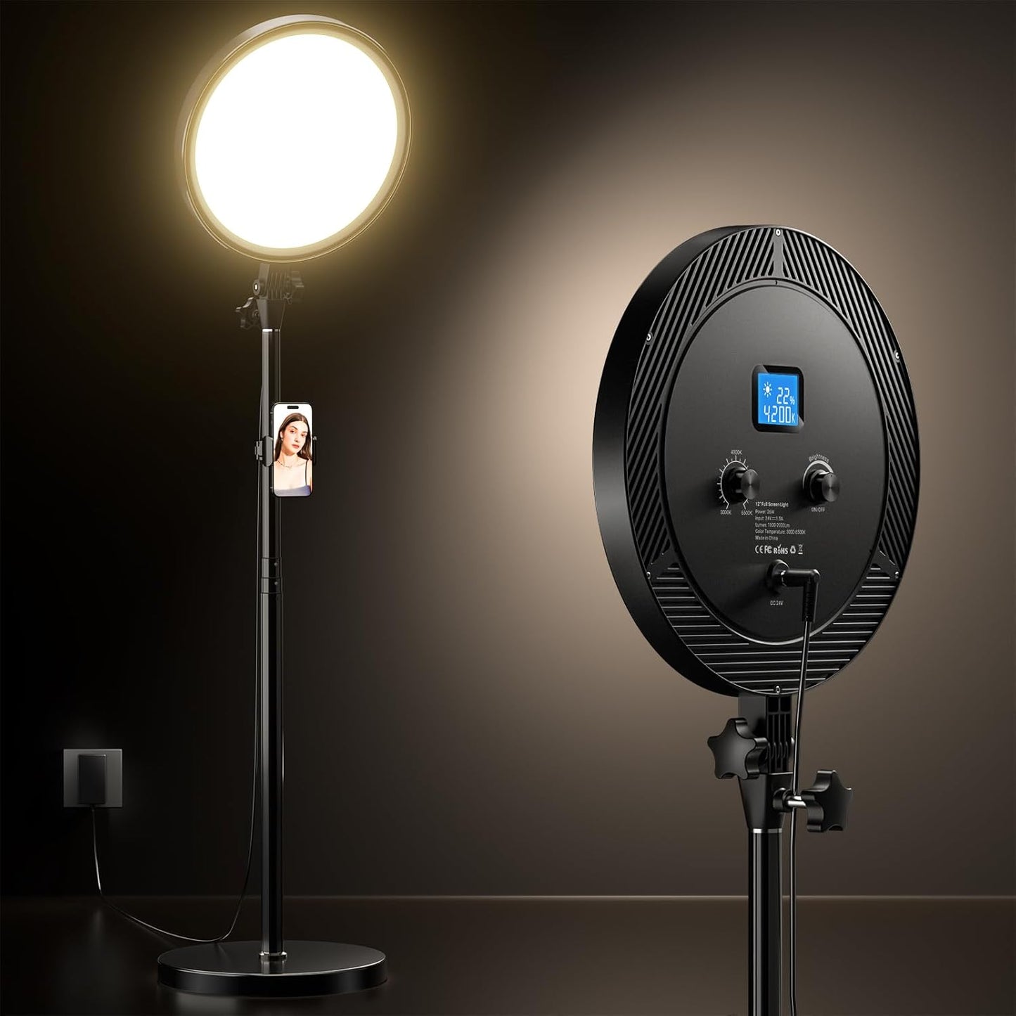 UBeesize Professional Ring Light for Makeup and Photography