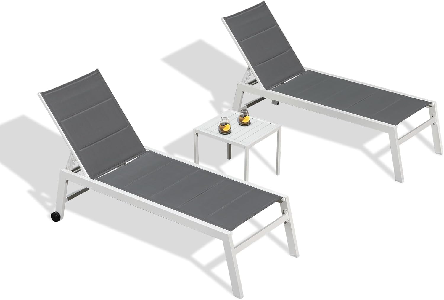 Adjustable Aluminum Chaise Lounge Set for Ultimate Comfort