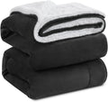 Sherpa Fleece Throw Blanket for Bed - Extra Warm and Heavy