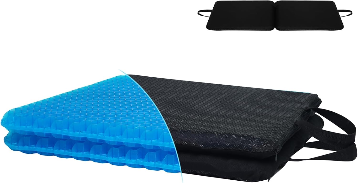 Gel Seat Cushion for Long Sitting - Thick & Large Sizes Available