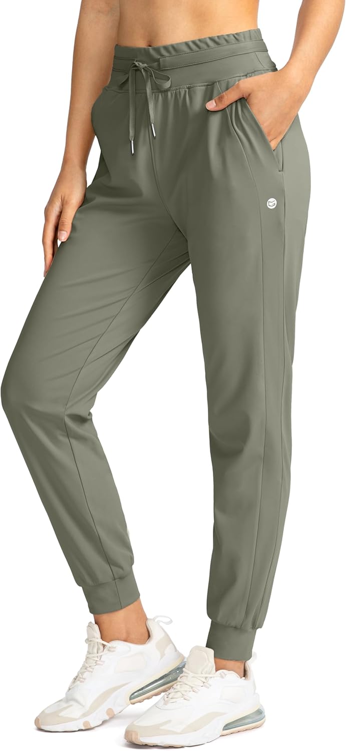 G Gradual Women's Joggers Pants with Zipper Pockets for Comfort