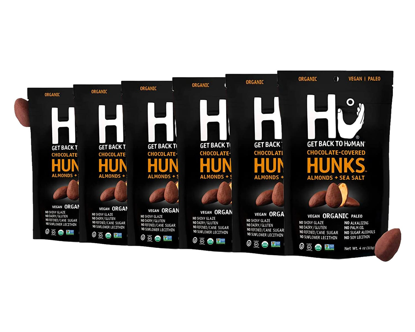Hu Keto Friendly Vegan Hunks: Chocolate Covered Almonds Delight