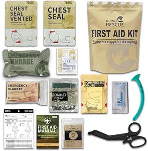 RHINO RESCUE Tactical Trauma Kit for Emergency First Aid Needs